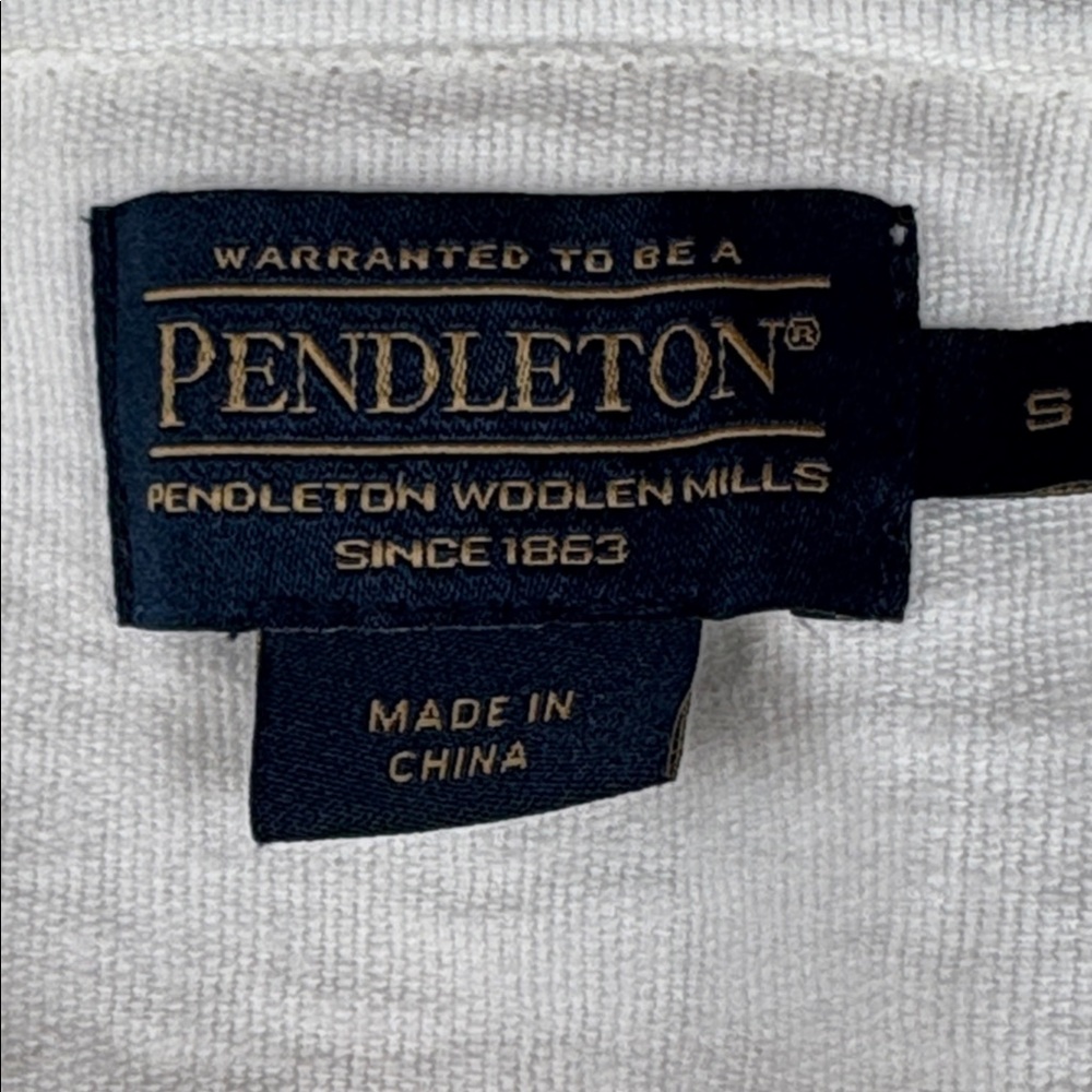 Pendleton Woman's Small White Button Down Top - C… - image 4